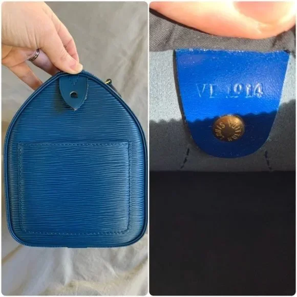 Louis Vuitton Speedy 25 Toledo Blue Epi - Picture 8 of 17